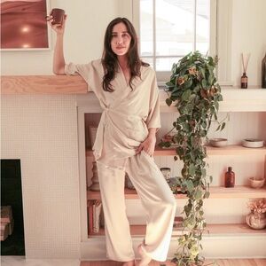 Odd Bird Eco Satin Kardeş Loungewear